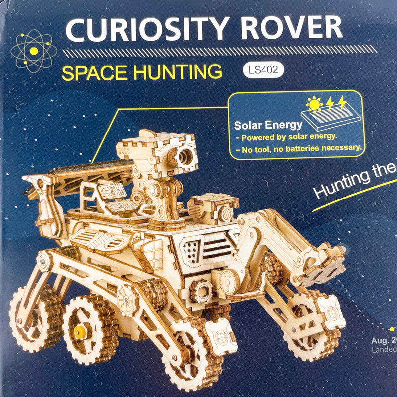 Robotime Curiosity Rover Solar - wooden model building