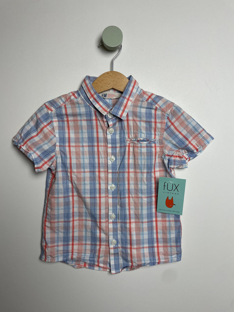 Hemd kariert • 98 • h&m