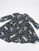 Schwarzes Kleid mit Tigerprint - Gr. 74 (Ted Baker)