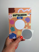 DIY GUTSCHEIN RUBBELLOS • DIN A6
