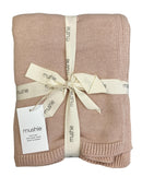 Mushie Gestrickte Babydecke mit Punktmuster