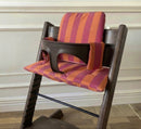 St. Tropez Striped Cushion Set compatible with Stokke Tripp Trapp Highchair- Pink Orange