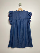 Jeanskleid Blumenstick • 140 • louis & louise