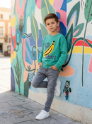 CHIO MI KIDS SWEATSHIRT BANANA Jungle Green
