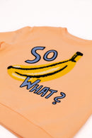 CHIO MI SWEATSHIRT ADULTS Unisex BANANA Bright Coral