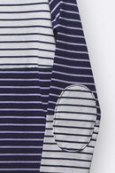 Carla Kleid in navy/flieder und weiss/navy gestreift 86/92 & 98/104