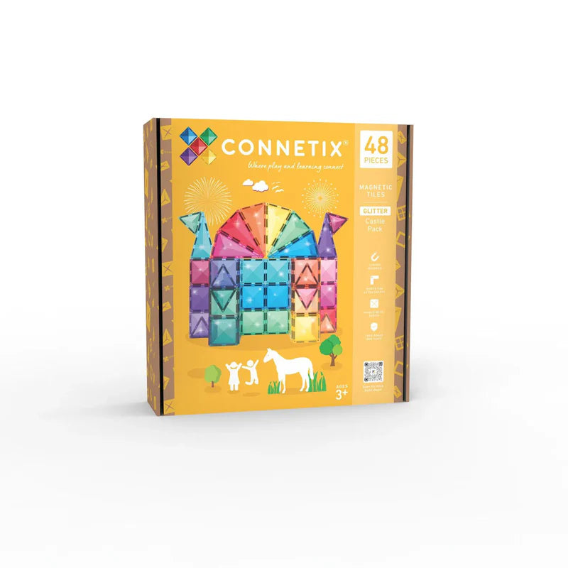 CONNETIX Connetix Magnetbausteine Glitter Castle Pack 48 Teile