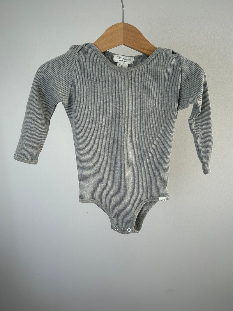 minimalisma silk/cotton bodysuit long sleeve - size 86