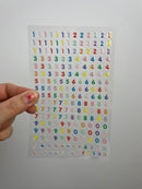 Paper Poetry • Gel Sticker • Zahlen