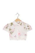 MonnaLisa Bluse Blumenapplikation Floral