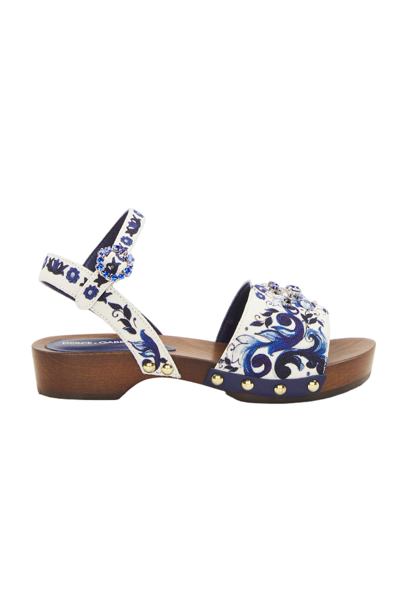 Dolce & Gabbana Mediterraneo-Sandale Mädchen Schuhe Kinder