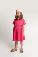 Oversize Kleid in Pink aus Baumwolle