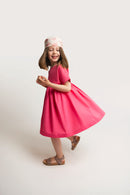 Oversize Kleid in Pink aus Baumwolle