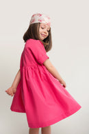 Oversize Kleid in Pink aus Baumwolle