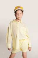 Twin Set aus Baumwolle in gelb: Shorts + Hemd