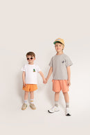 T-Shirt aus Baumwolle mit Stickerei: Krokodil auf SUP