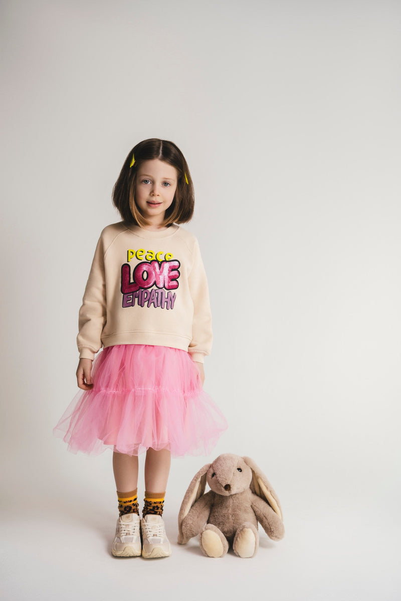 SATURnDAY Baumwoll/Tüll Statement Kleid Rosa