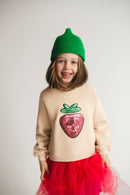 Baumwoll/Tüll Kleid Erdbeere in Pink