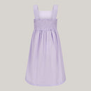 Ärmelloses Kleid aus Baumwolle in Violett