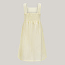 Ärmelloses Kleid aus Baumwolle in gelb