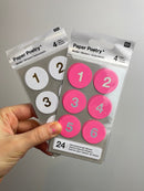 Paper Poetry • Adventskalender Sticker Zahlen 1-24