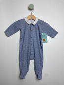 Strampler kariert mit Kragen • 56 • petit bateau