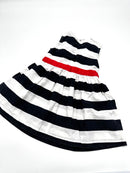 Gestreiftes Sommerkleid - Gr. 80 (Blue Seven)