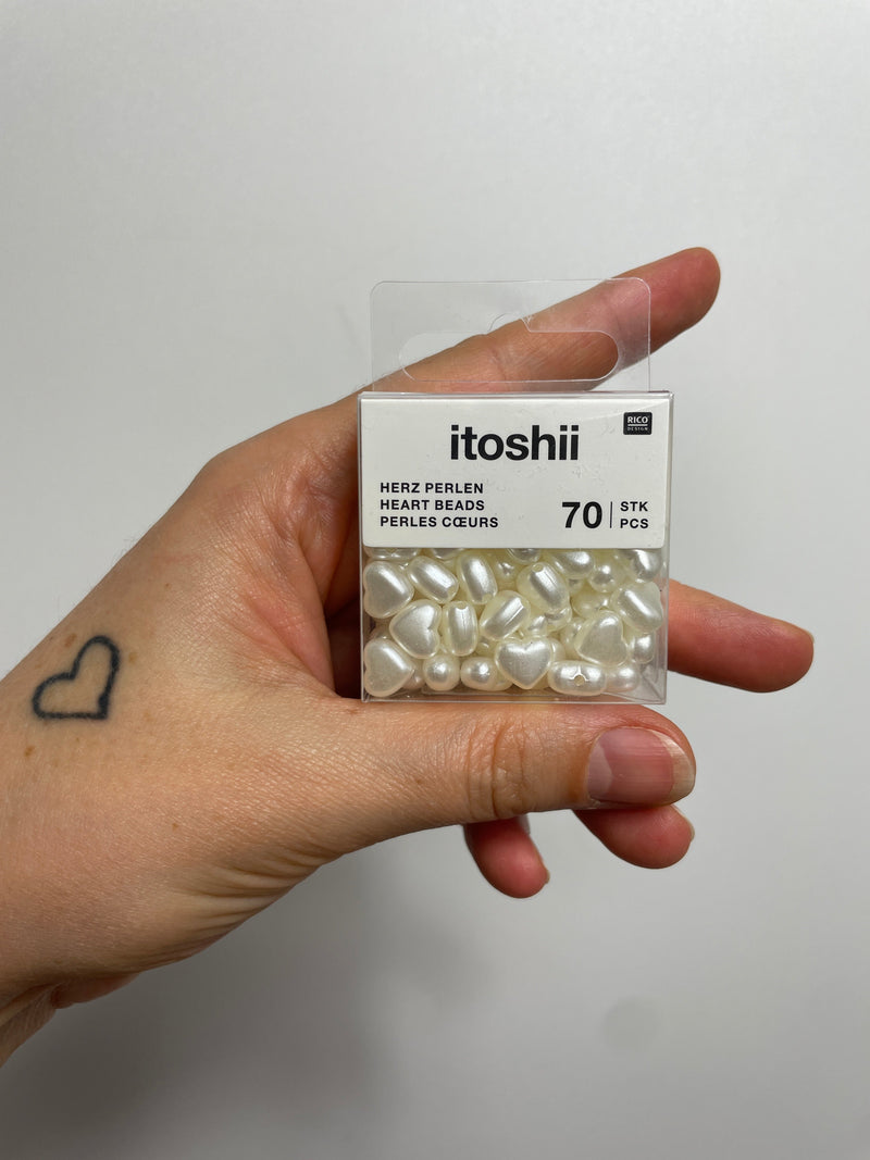 itoshii • itoshii Herz Perlen Perlweiß •