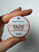 PAPER POETRY • TAPE BUNNY HOP ROSA • 1,5CM 10M