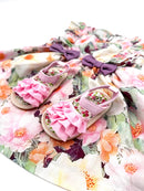 Blumenkleid mit Sandalen - Gr. 74 (Shein)