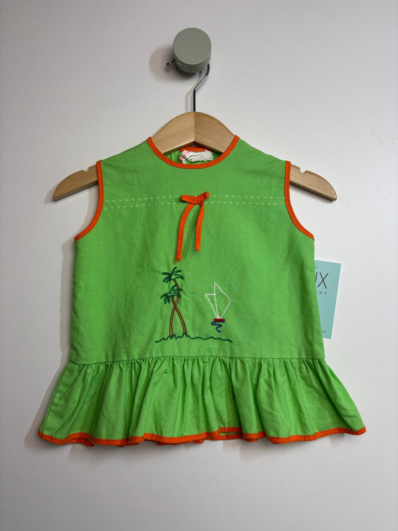 Bluse mit Palmen • 74 • true vintage