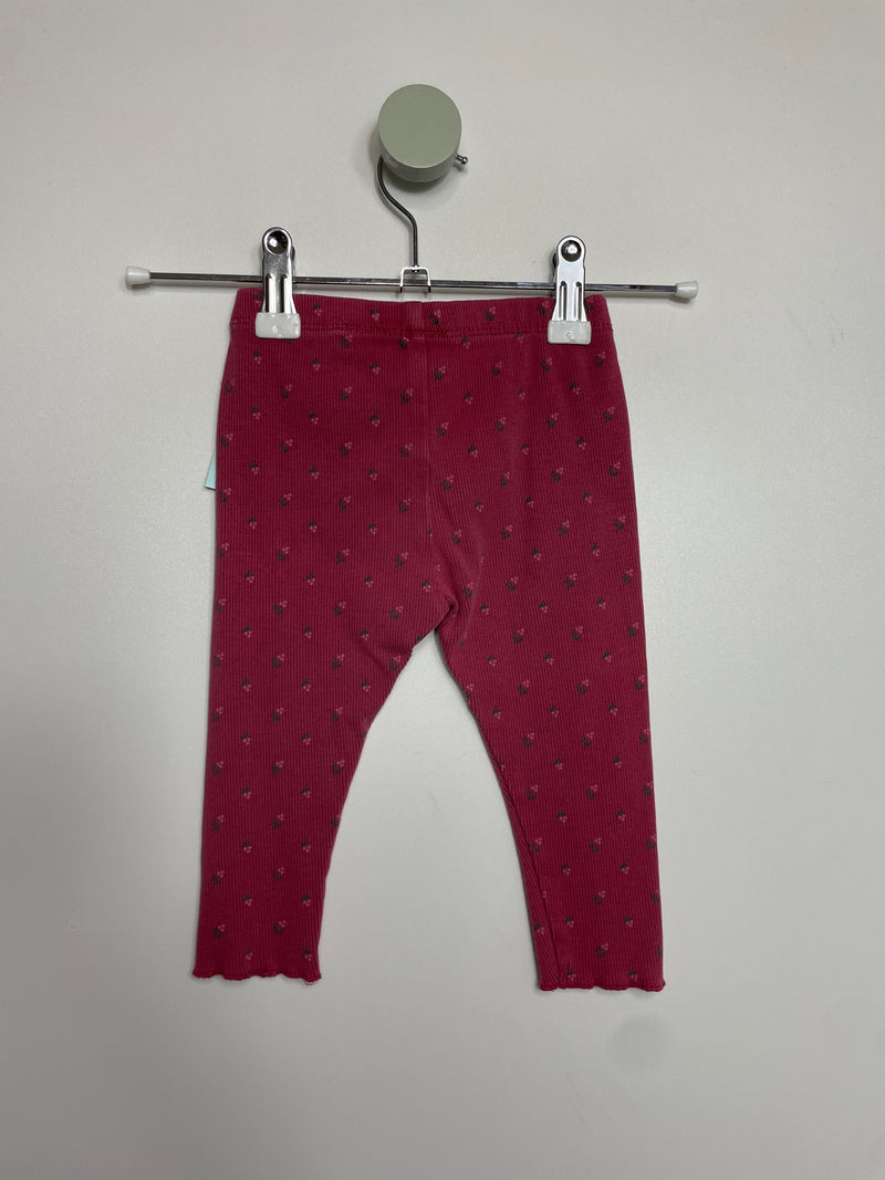 Ripp Leggings Blümchen • 74 • zara