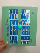 BUCHSTABENSTICKER • HOLO BLAU