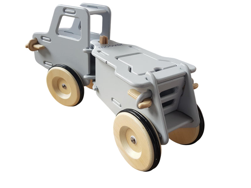 Moover Moover Junior Truck graublau, Einzelstück, Rutschfahrzeug für Kinder mit Ladeklappe