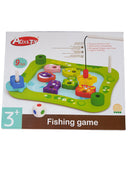 Acooltoy Holz Würfel und Angelspiel mit 9 Fischen