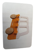 Moover Kindergarderobe - gelber Schulbus 43 x 28 cm