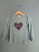 Ettmoln Herz Unterhemd 86 | 18m