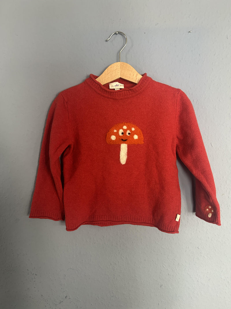 Ettmoln Fliegenpilz Pullover 98 | 3yrs