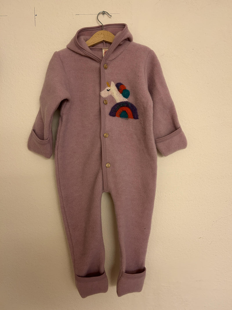Ettmoln Wolleanzug mit Einhorn 86 | 18m, 92 | 2yrs