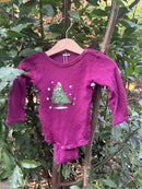 Ettmoln Wolle Seide Body mit Weihnachtsbaum 68 | 06m