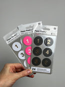 Paper Poetry • Adventskalender Sticker Zahlen 1-24