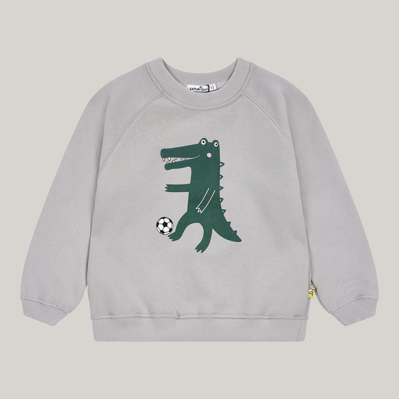Sweatshirt Krokodil 100% Baumwolle soft touch