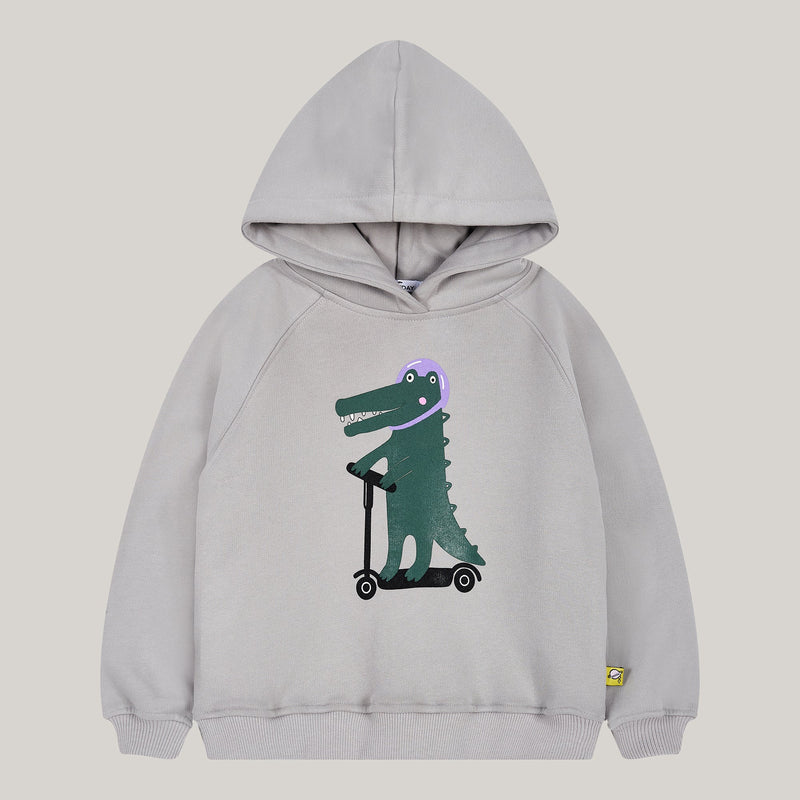 Hoodie Krokodil 100% Baumwolle soft touch