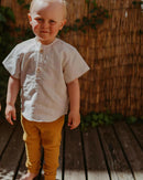 Leinen Hemd creme