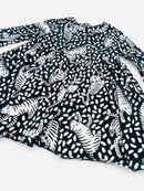 Schwarzes Kleid mit Tigerprint - Gr. 74 (Ted Baker)