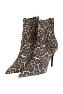 Saint Laurent Leopard Patterned VERTIGO Suede 9cm High Heels Size 39 Schwarz
