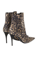 Saint Laurent Leopard Patterned VERTIGO Suede 9cm High Heels Size 39 Schwarz