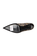 Saint Laurent Leopard Patterned VERTIGO Suede 9cm High Heels Size 39 Schwarz