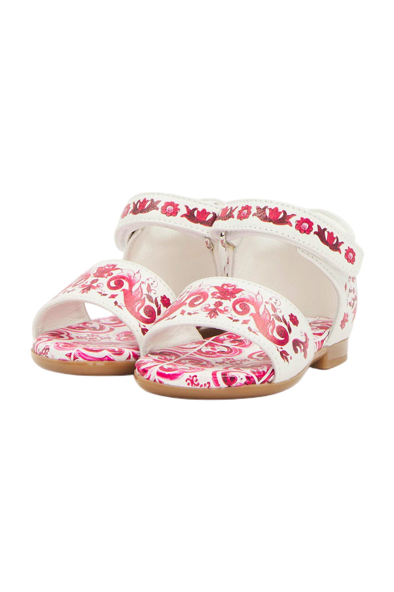 Dolce & Gabbana Sandalen mit Blumen Mädchen Schuhe Kinder