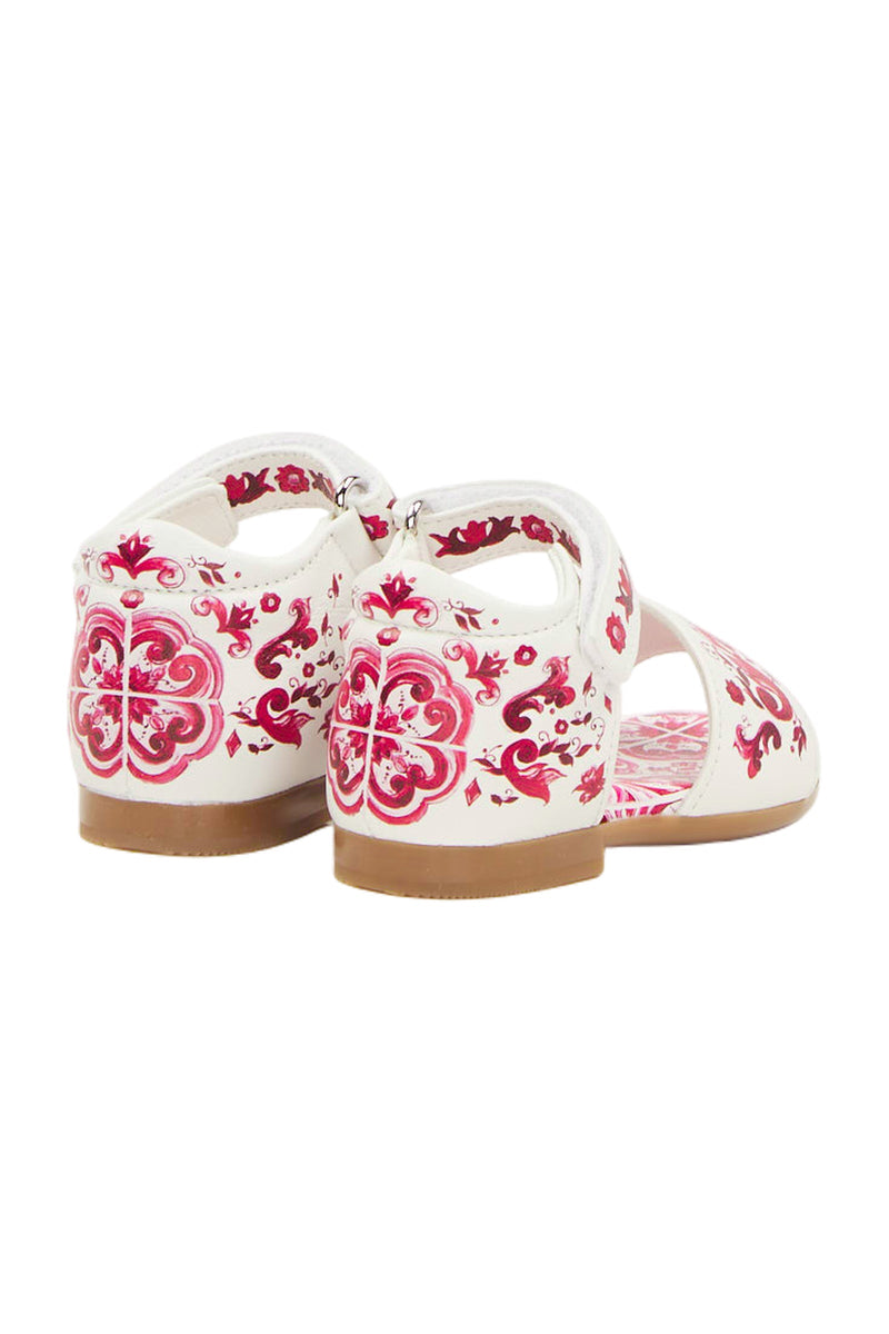 Dolce & Gabbana Sandalen mit Blumen Mädchen Schuhe Kinder